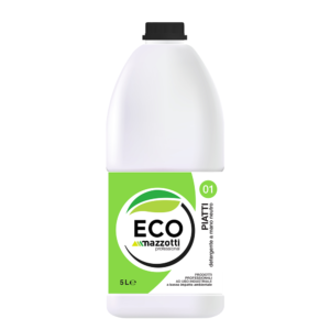 Eco piatti 01 è un detergente sgrassante ideale per il lavaggio a mano delle stoviglie. Offre una pulizia profonda e un basso impatto per l'ambiente