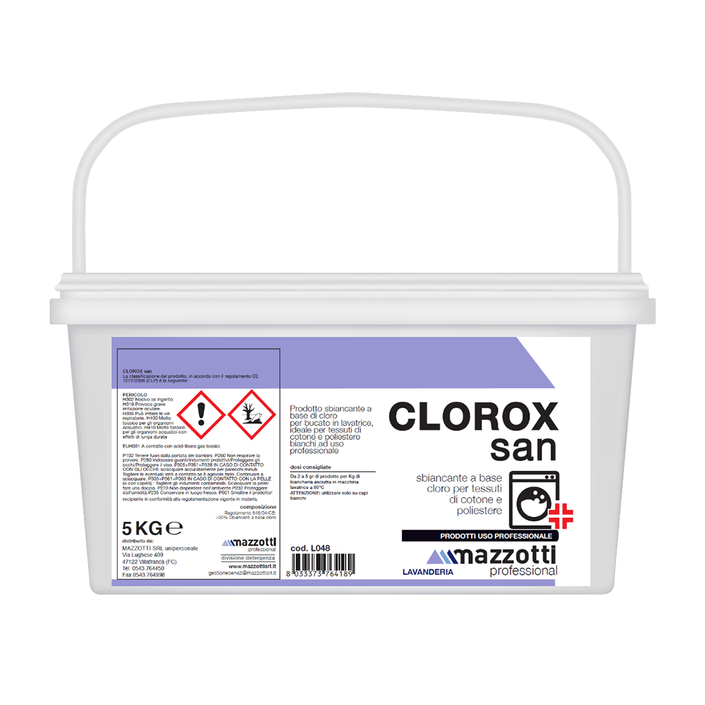Clorox San sbiancante lavatrice - Mazzotti Professional